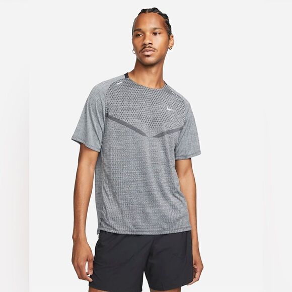 Nike Tech Running Shirt Dri-Fit Adv Slim Fit Techknit - Picture 1 of 10